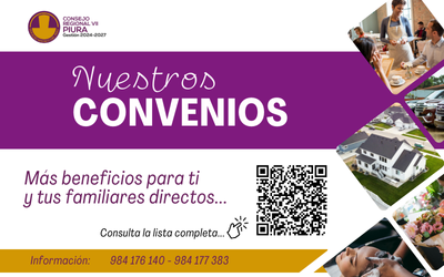 ¡Aprovecha los beneficios de ser parte del Colegio Médico de Piura!